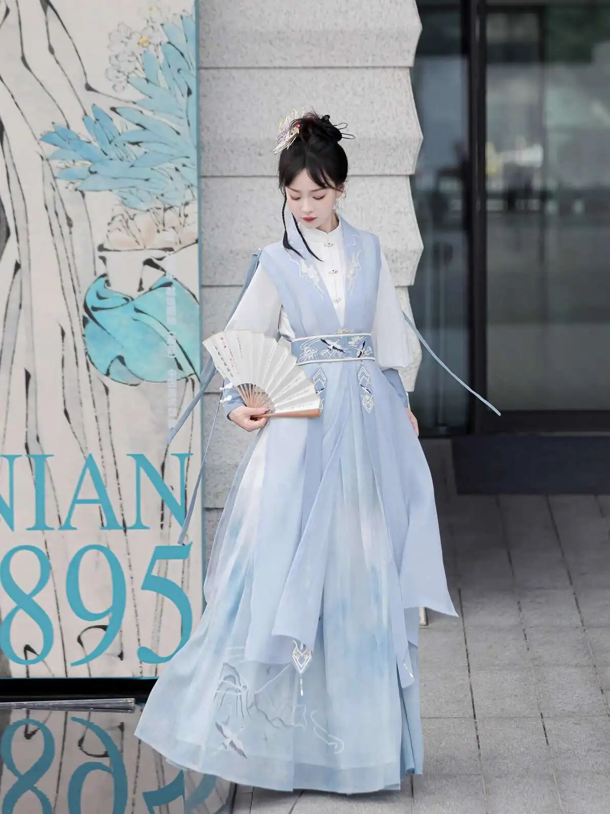 Chinese Style Han Elements Tops Waistcoat Cummerbund Skirt Suit Womens fashion New Carnival Halloween Cos Cosplay Hanfu Improve view 5