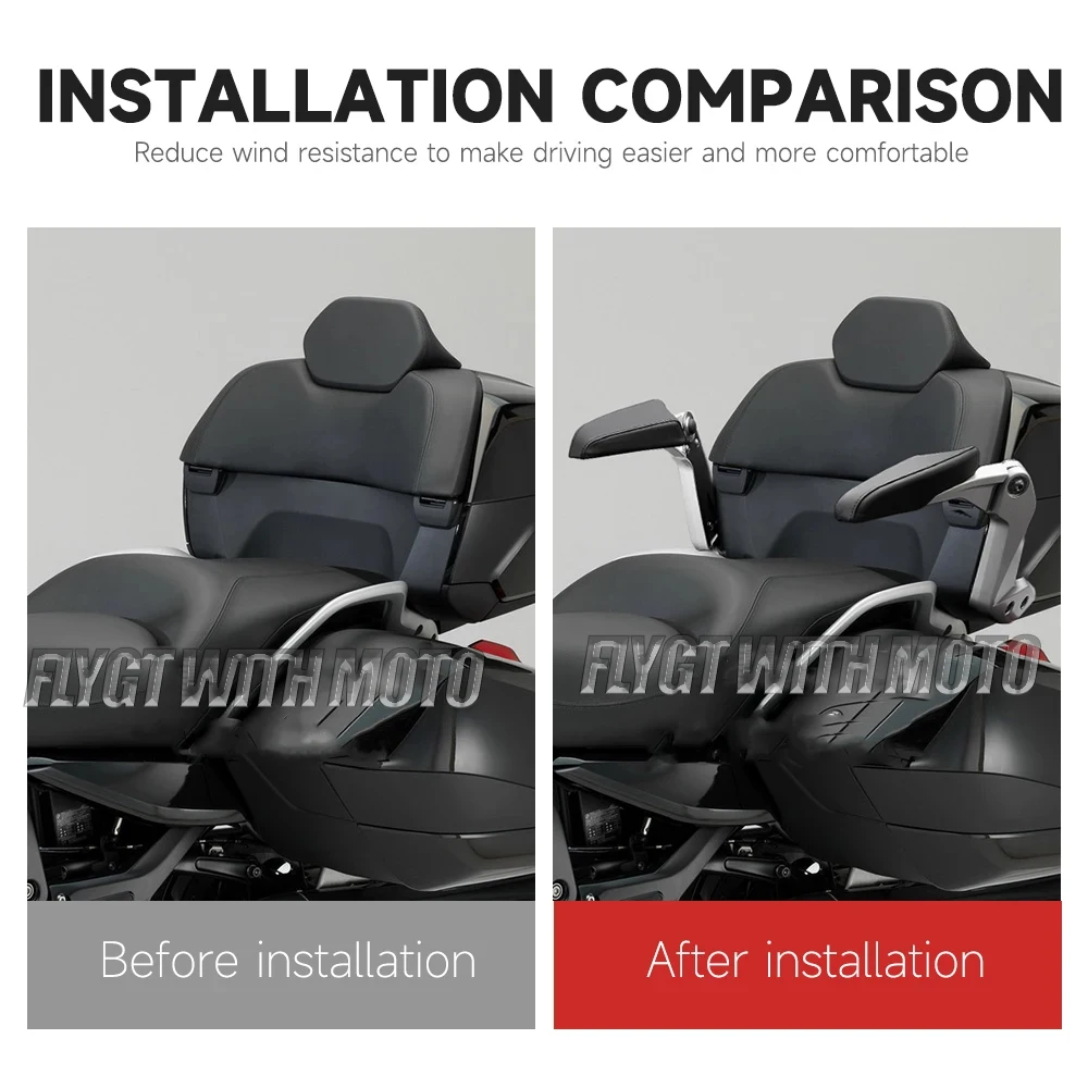 Motorcycle accessories adjustable rear passenger armrest modification Kit For BMW K 1600 GA K1600 GA
