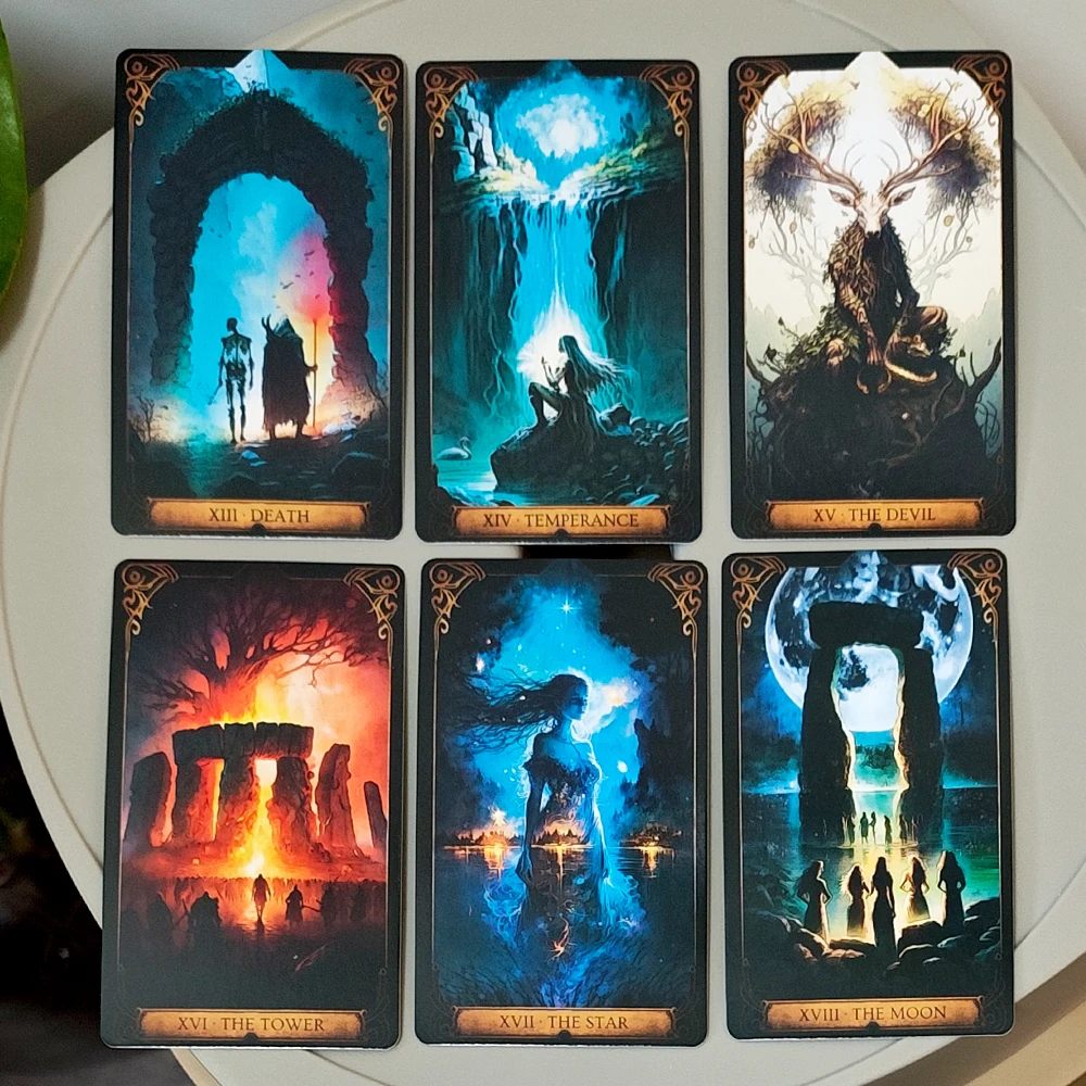 

Колода Таро Друидическая 10,3*6 см — 78 шт. Карты Таро на тему кельтской природы