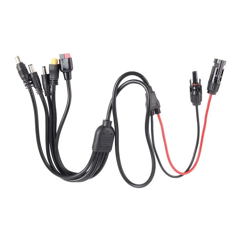 Best-Solar Connector To DC5521/7909/8020 Solar Panel Extension Cable For XT60 /DC5521/7909/8020 Cable