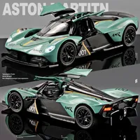 1:32 Valkyrie Supercar Alloy Car Model Sound and Light Pull Back Children's Toy Collectibles Birthday gift