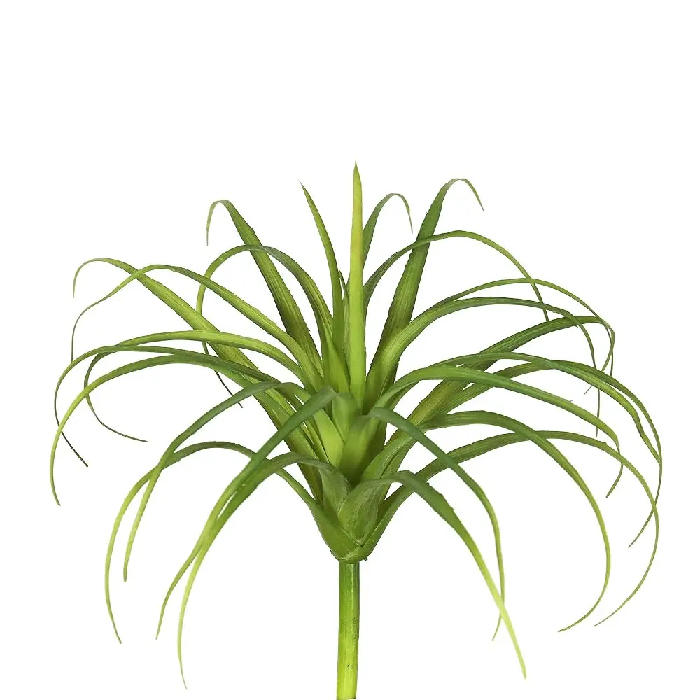 

Everyday 8"" Artificial Frosted Green Grass Stem - Multi Purpose Decoration For Home Office Living Room Decor - 3 Pack