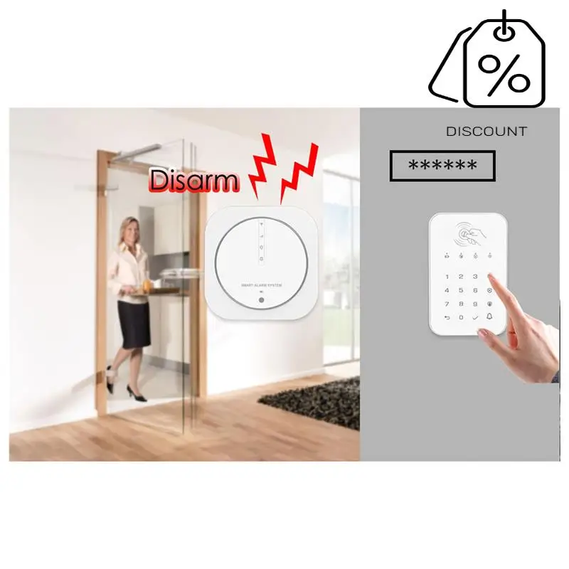ABMF-Graffiti Burglar Alarm Intelligent WIFI+GSM Dual Network Alarm System Home Multifunction Screenless Alarm Host