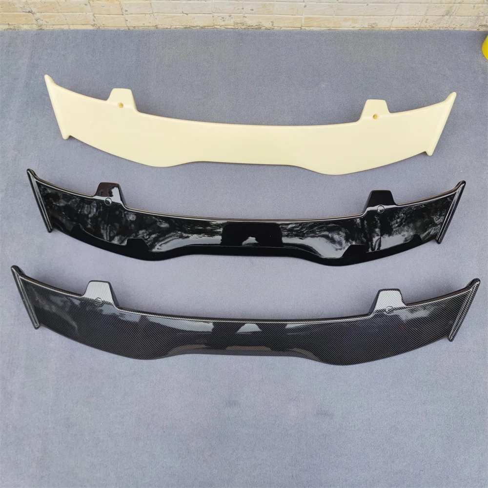 High Quality ABS Plastic For Peugeot 208  Spoiler Carbon Fiber Look Hatchback Roof Rear Wing Body Kit Accessories