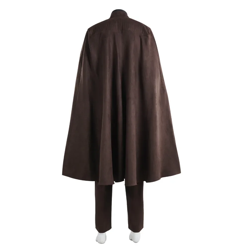 Disfraz de Dooku para adultos, conjunto completo de uniforme marrón, ropa de actuación para fiesta de carnaval, juego de rol