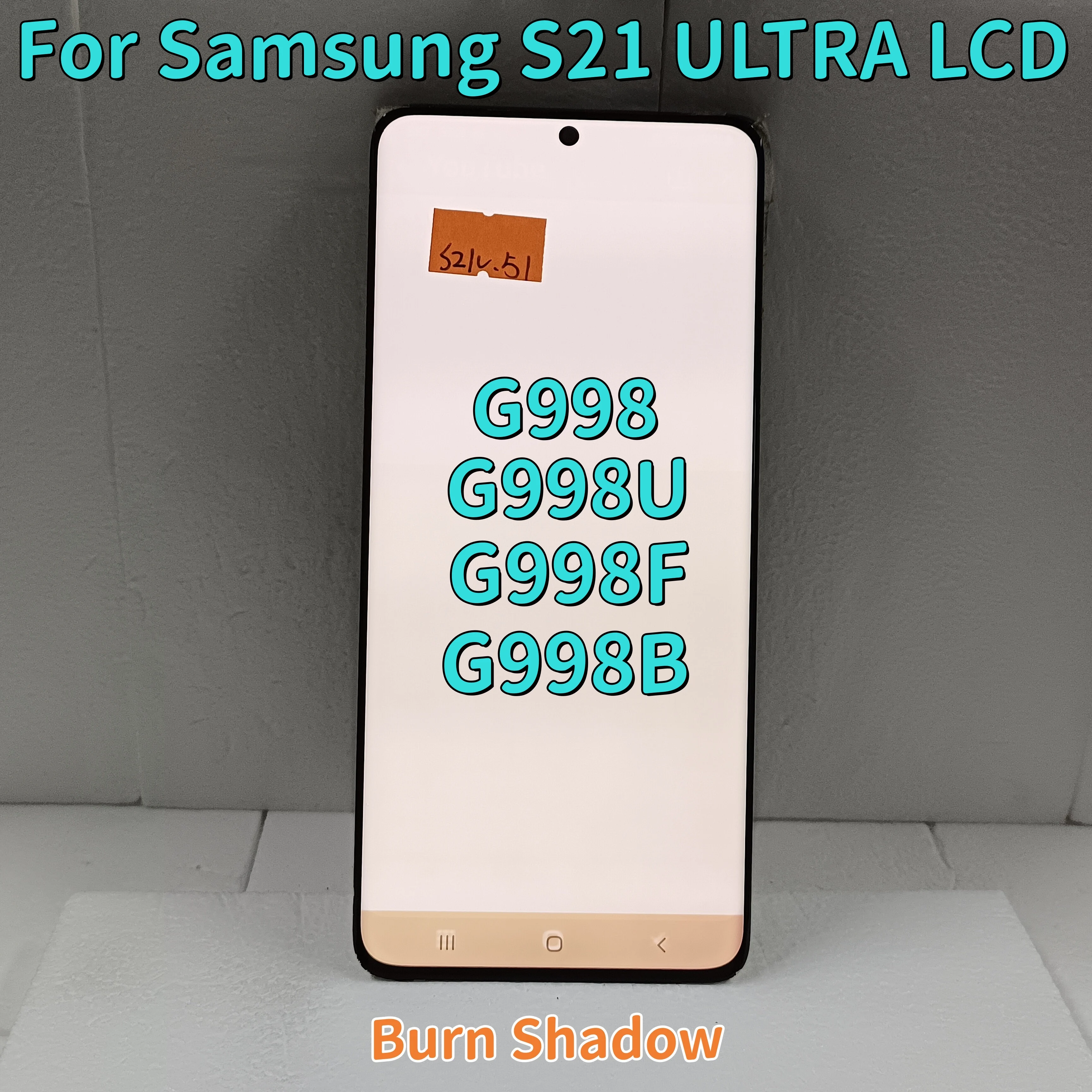 

6.8'' For Samsung Galaxy S21 Ultra 5G G998 G998U G998B G998F/DS Amoled LCD Display Touch Screen Digitizer Assembly . with Dots