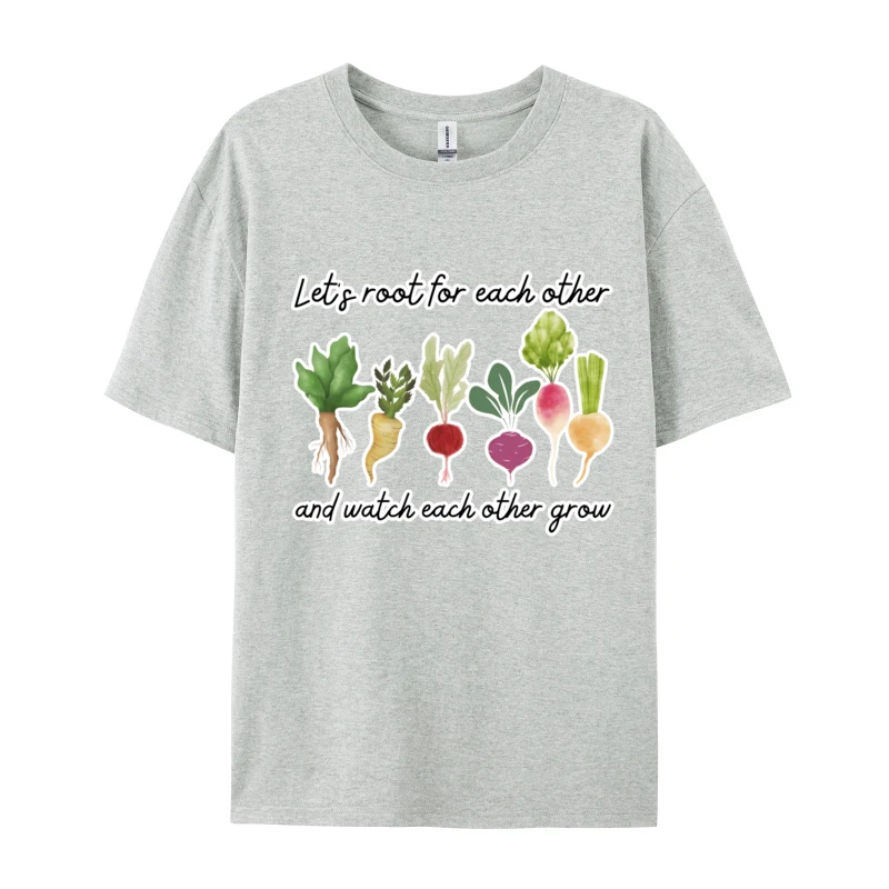 Men T-Shirts Lets Root For Each Other Mother Day All Cotton Round Neck Tops Tees Short Sleeve Tops & Tees Rife Top T-Shirts