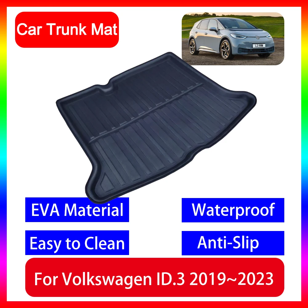 

for Volkswagen VW ID.3 ID3 ID 3 Accessories 2019~2023 Car Boot Cargo Mat Floor Rear Trunk Liner Tray Waterproof Carpet Interior