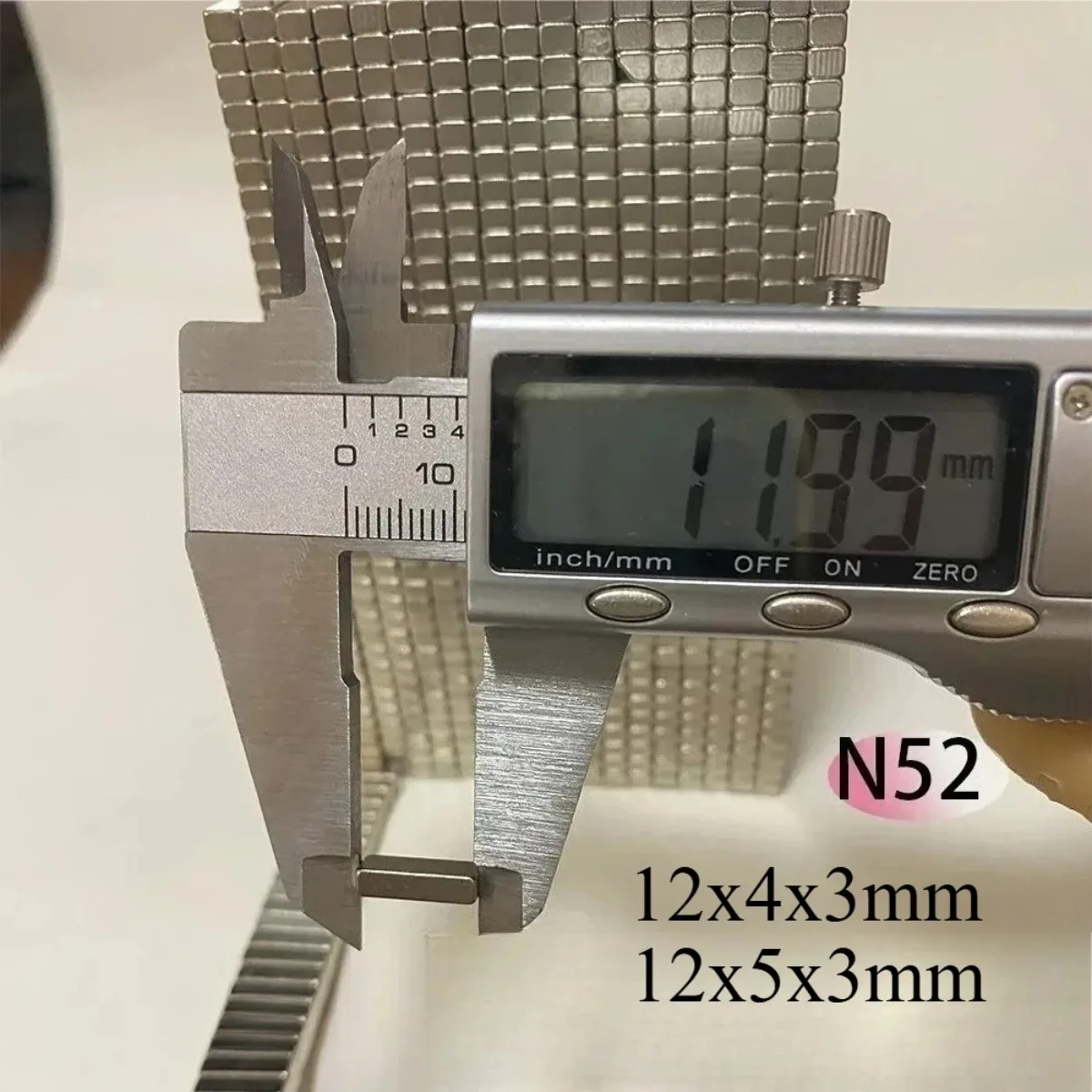 N52 12x4x3 12x5x3 10X5X2 10X4X2 5X5X5 Standard Rectangle Square Block Strong 3D Printer Engine Wind Generation SearchBulk