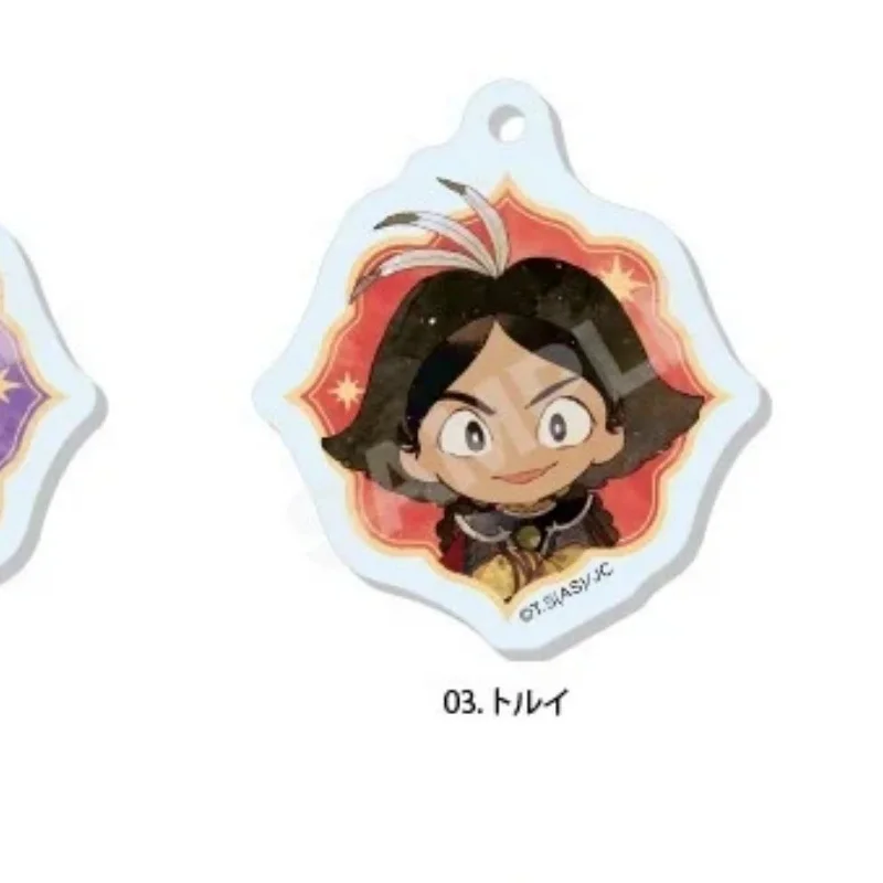 Bag Decorations A Witch's Life in Mongol Anime 6CM New Style Acrylic Keychain Bag Pendant Sitara,Tolui,Ögedei FACTORY STORE 6PCS