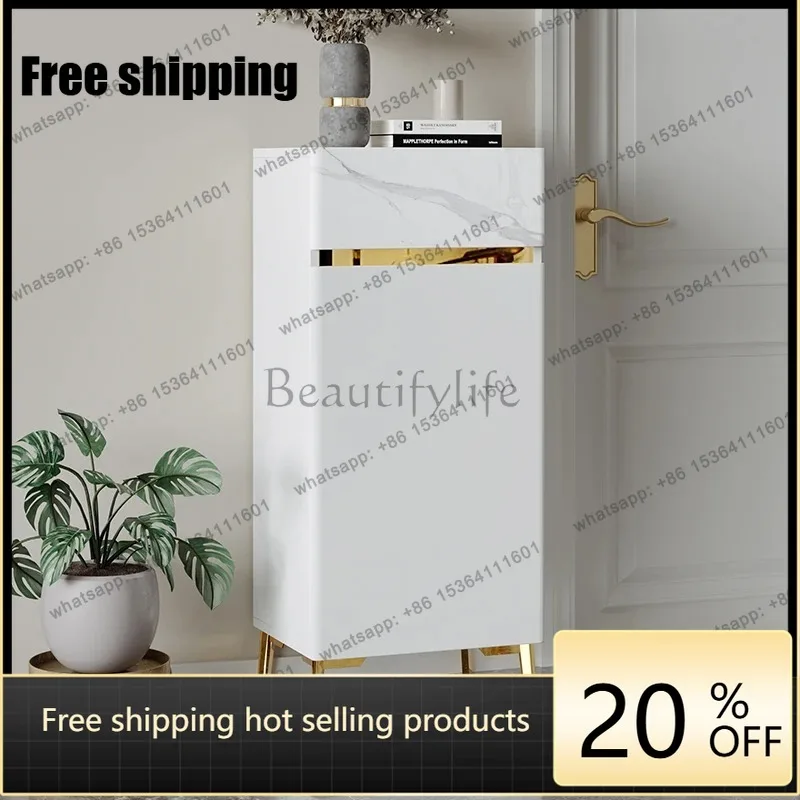LJY Modern Stackable Shoe Cabinet Display Luxury Organizer Storage Cupboard Shoe Shelf Italian Minimalist Gabinete Hotel Furnitu