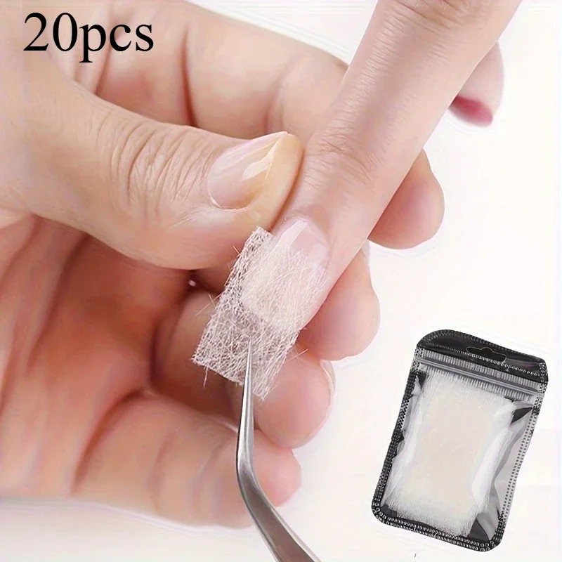 20pcs Professional Nail Extension Set - Crack-Resistant, Gel Polish Included, Easy to Use for Natural Glass Fiber Nails,