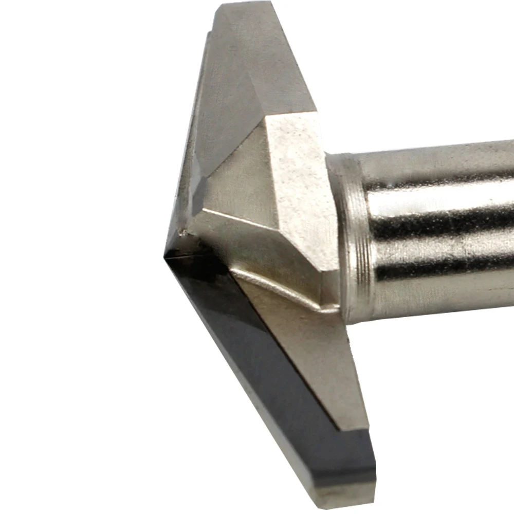 Vsharp Diamond V Type Router Bit For Wood 1/2 Shank End Mill Woodworking Cutter PCD Milling Cutter CNC Bit For Wood MDF Plyoood