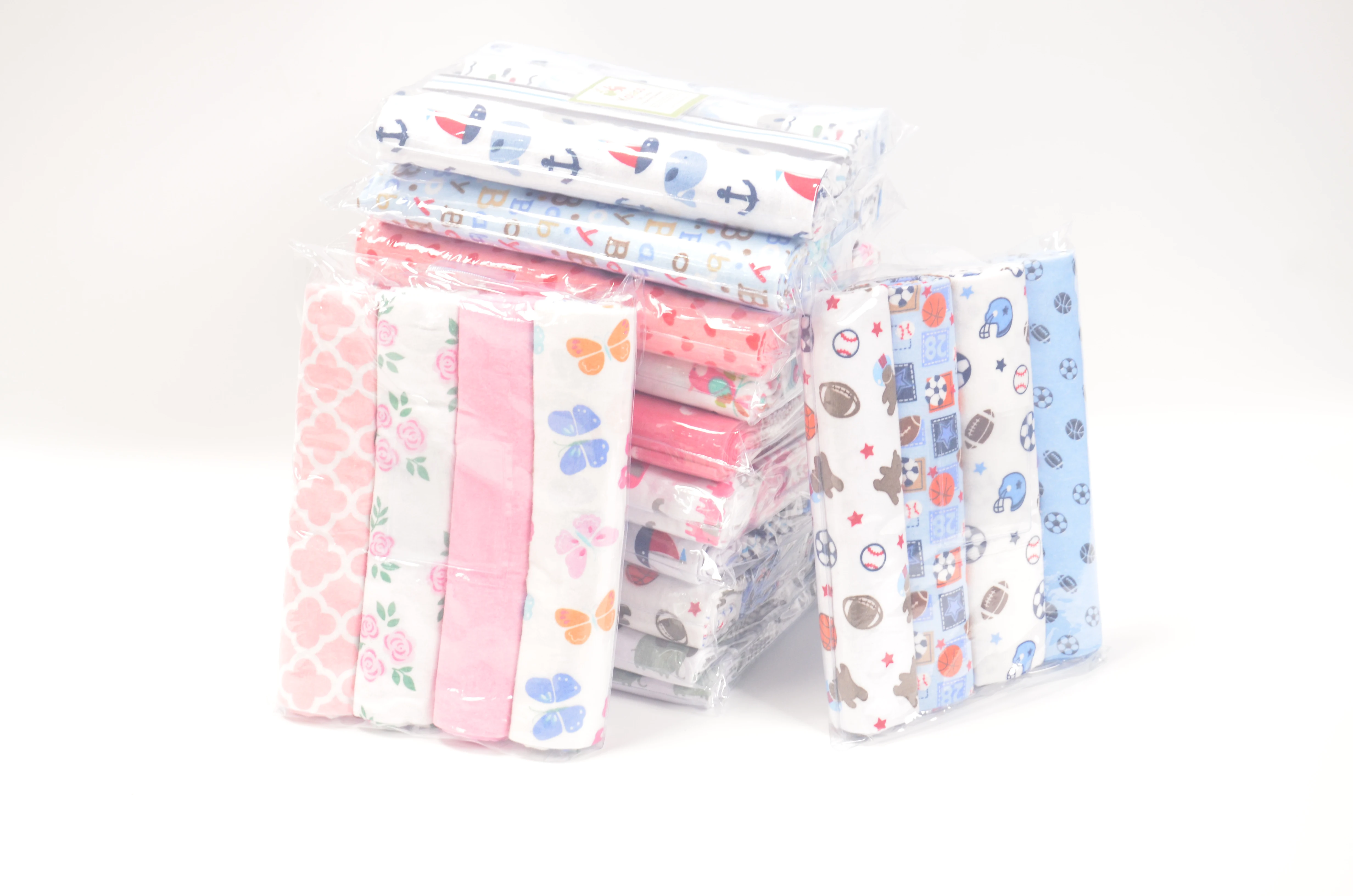 4pcs/ Pack 102*76CM 100% Cotton Super Soft Flannel Receiving Baby Blanket Newborn Baby Swaddle Baby Bedding sheet Flannel Diaper