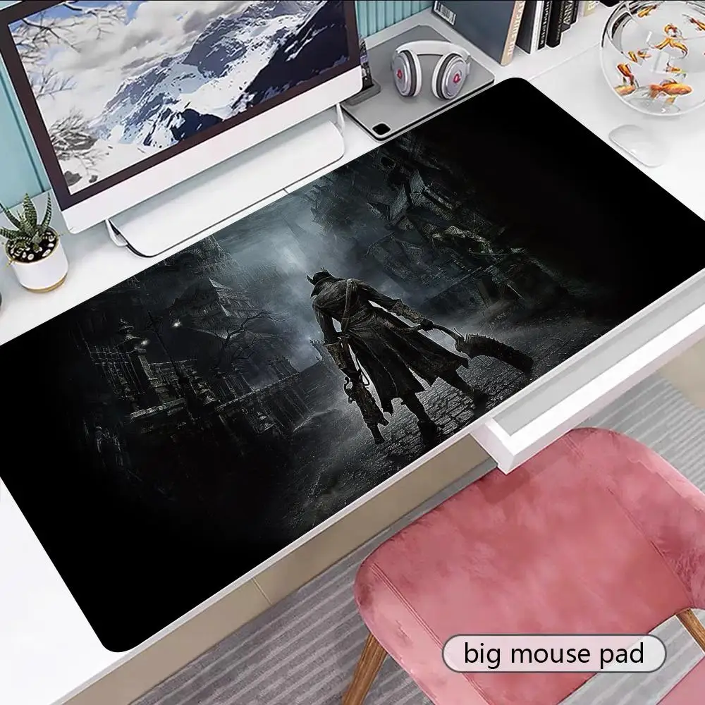 

Anime B-BloodborneS Mouse Pad Gamer Keyboard Mouse Mat Rubber Cartoon Big Motbook Computer PC Mousepad
