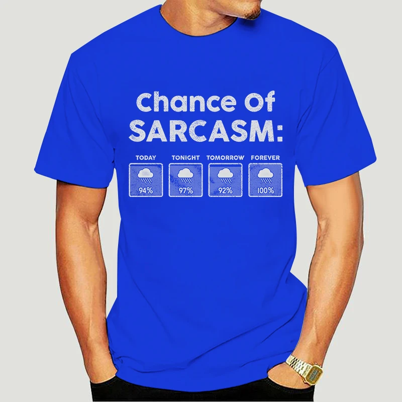 Men Clothing Chance of Sarcasm Graphic T Shirts Forecasted Nice Guy Letters Oversized T Shirt Short Sleeve O-neck Tee Shirt Male