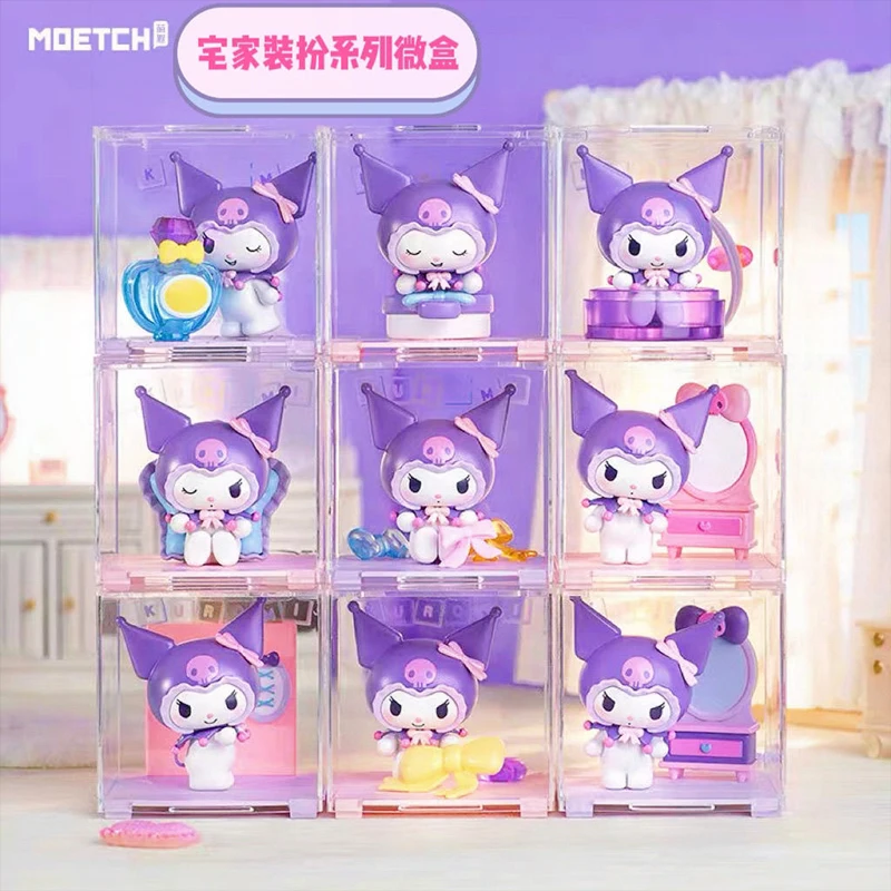 

Sanrio Cartoon Kuromi Warm Cabin Series Micro Box Blind Box Figure Desktop Decoration Girl Trend Toys Children'S Birthday Gifts