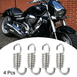 Motoforti-Ressort de tuyau d'accès au silencieux pour moto, universel, acier inoxydable, ton argent, 43mm, 58mm, 2 pièces, 4 pièces, 6 pièces