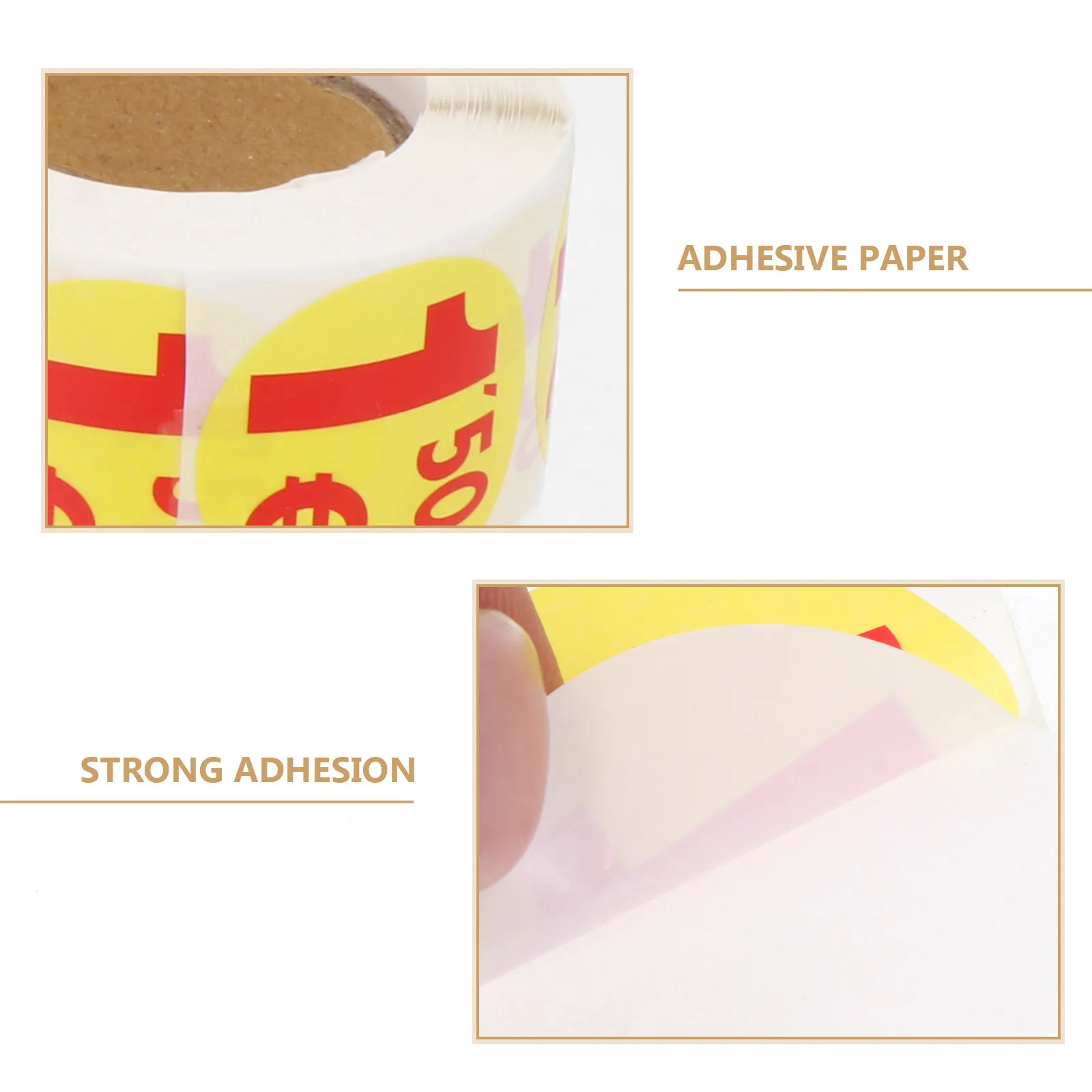 1500Pcs Price Sticker Labels Small Round Self-Adhesive Decals Suitable for Supermarket Sale Retail Price Decal