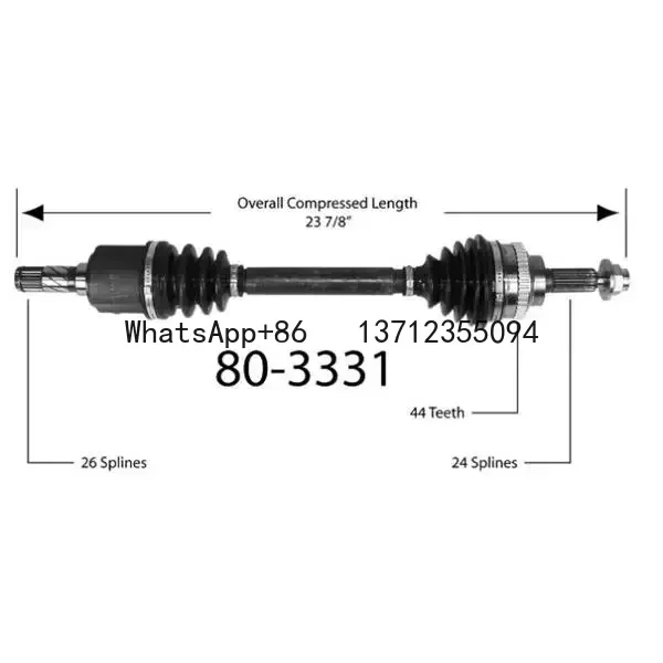 FRONT AXLE CV AXLE DRIVE SHAFT 49500-3Q300  SONATA 2.4L AT 6SPEED