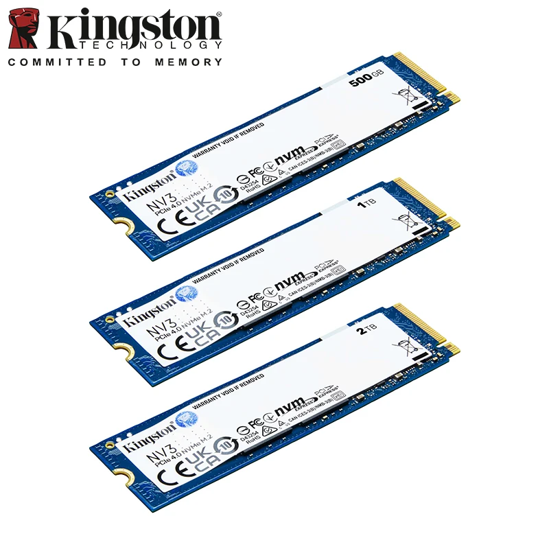 Kingston NV3 SSD 1TB 2TB 4TB 500GB NVMe PCIe Gen 4.0x4 Solid State