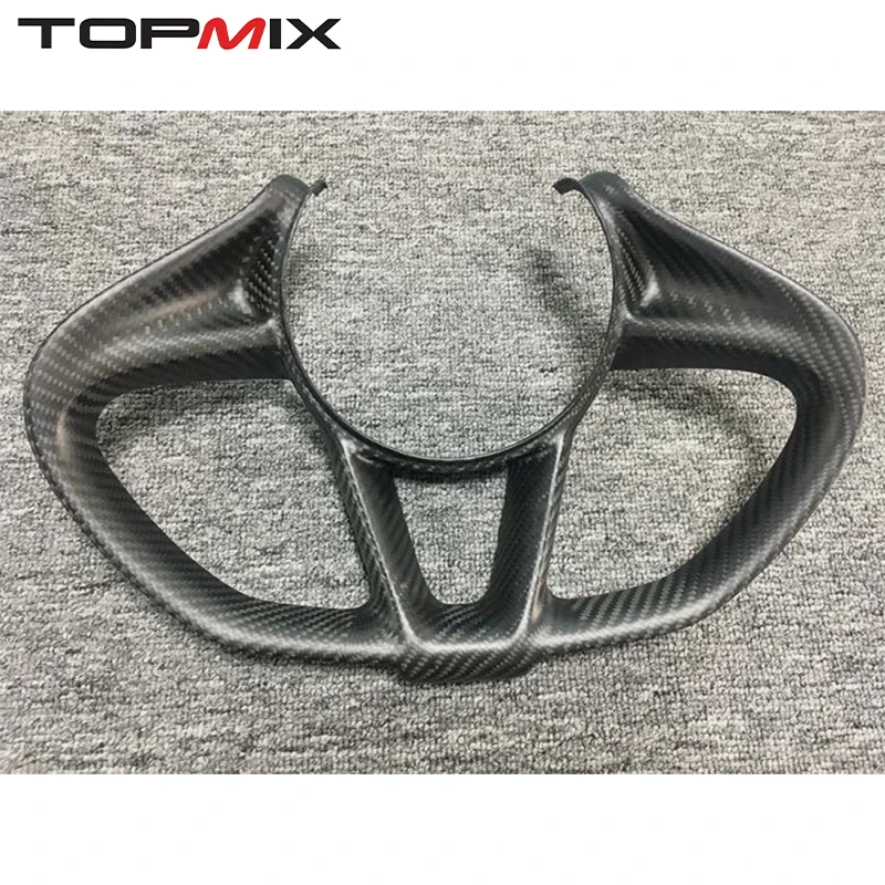 For Porsche 720S 2018 Model TOPMIX Dry Carbon Fiber Steering Wheel Cover with Decor & Protection