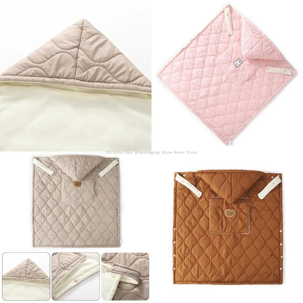 

Детский плащ, осенне-зимний ветрозащитный чехол для тележки, детское одеяло на табуретке с ремнем на талии