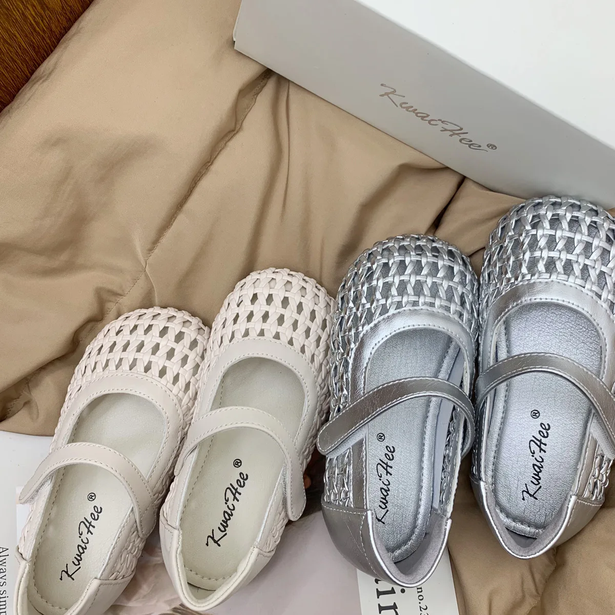 

Kids'Casual Shoes Sandals Fashion Solid Color PU Leather Summer Shoes For Girls Anti-slip White Sliver Shoes Size 23-37