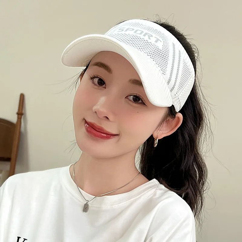 Outdoor Sport Sun Hat Caps Women Empty Top Hat Golf Tennis Hat Breathable Visor Baseball Cap Hiking Hat Cap for Women Men Summer