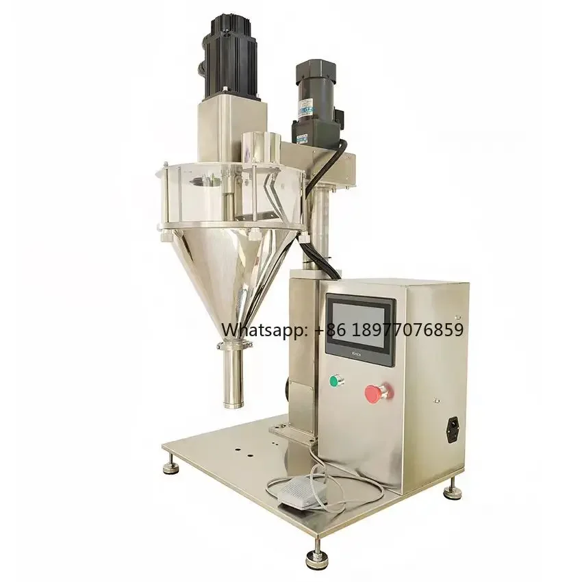 JH1-500G Automatic PLC Powder Filling Machine For Pouch & Bags Packaging High Accuracy Coffee/Milk/Seasoning Filler