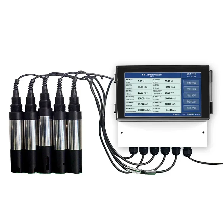 Multi Parameter Quality Analyzer Electrode EC Dissolved Oxygen Turbidity Sensor for PH Probe in Water Treatment, Easy To Use