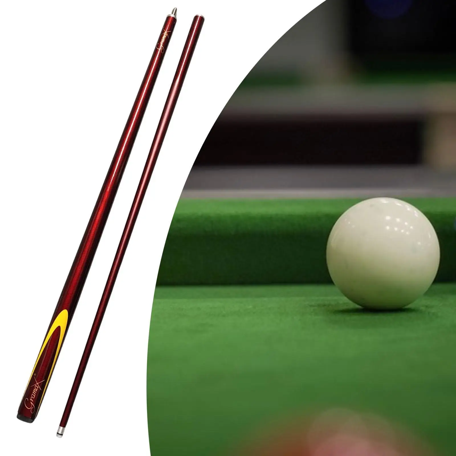 

Billiard Pool Cue Stick Carbon Fiber 145cm 1/2 Joint Snooker Stick for Adult Men Women Billiards Supplies