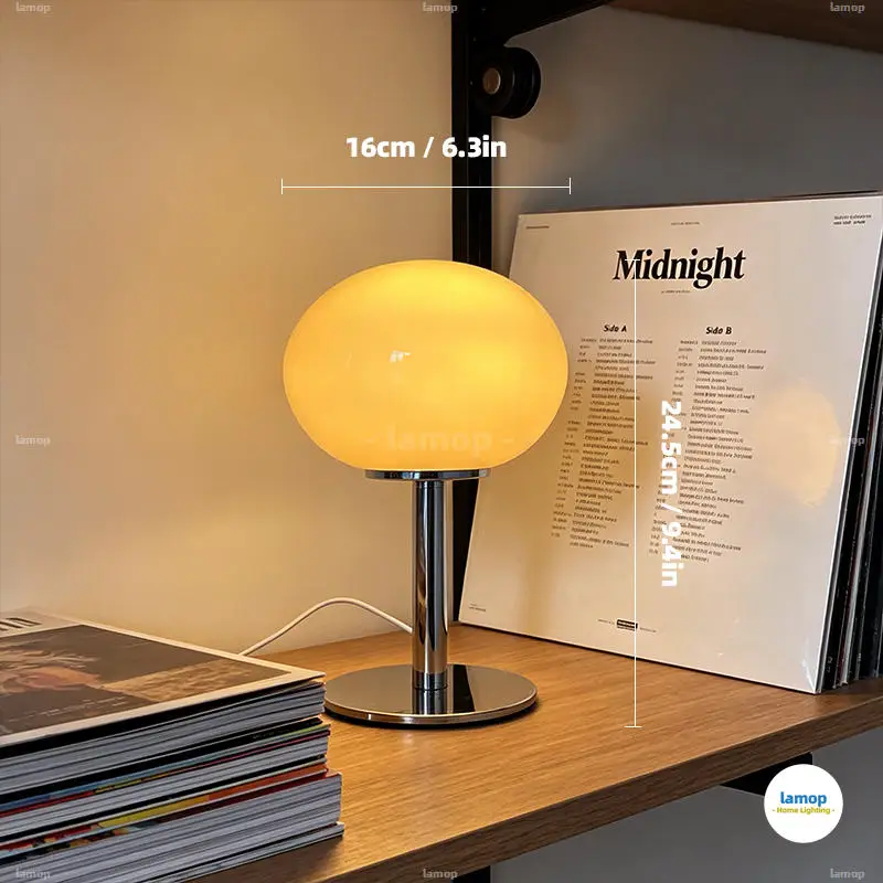 Lollipop Table Lamp Ins-style Girly Bedroom Decor Bauhaus Postmodern Minimalist Mid-century Ambient Bedside Lamp