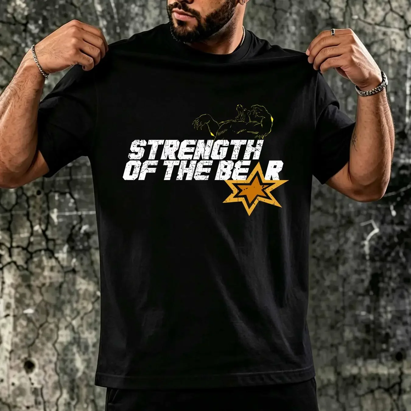 washed T Shirt BRAVESTARR STRENGTH OF THE BEAR TV Serie Series Tex Hex New Texas vintage Washed Stretched Versatile Slightly