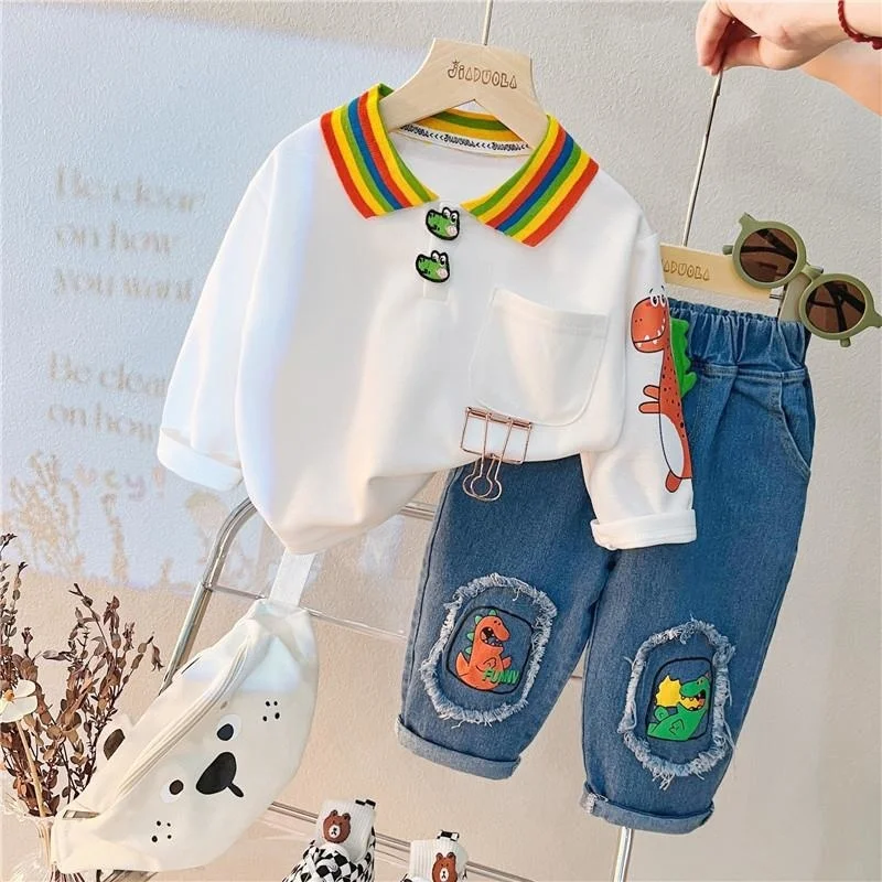 New Autumn Baby Girls Clothes Children Outfits Toddler Boys Fashion T-Shirt Pants 2Pcs/Set Infant Casual Costume Kids Tracksuits