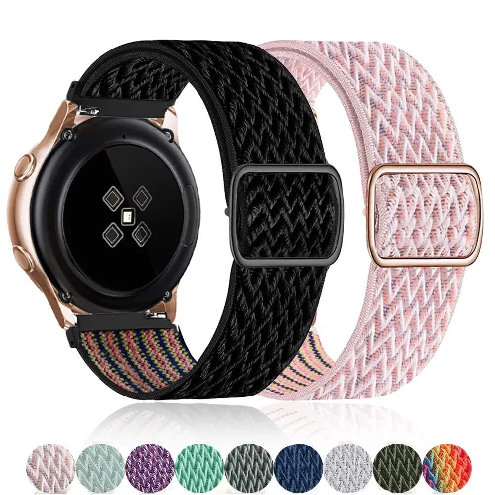 

Solo Loop Straps For Samsung Galaxy Watch 4 Classic 46mm 42mm Fabric Bracelet For Galaxy Watch4 44mm 40mm 3 45MM Gear S3 Correa