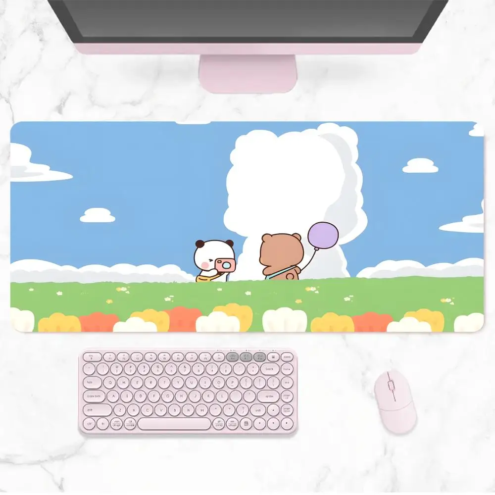 Kawyi B-bubu Dudu Mouse Pad Rubber Large Mousepad Game Table Keyboard Pad Rubber Carpet Notebook Mousepad