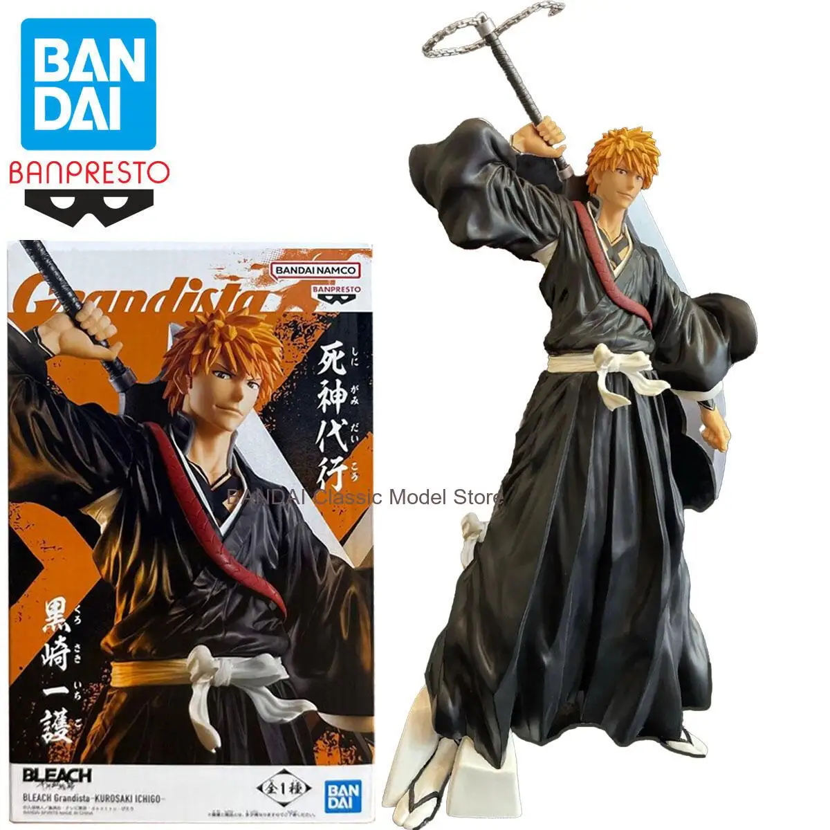 

Banpresto BLEACH Anime Kurosaki Ichigo Grandista Action Figures Model Figurine Original Figuarts Decoration Collection Toys