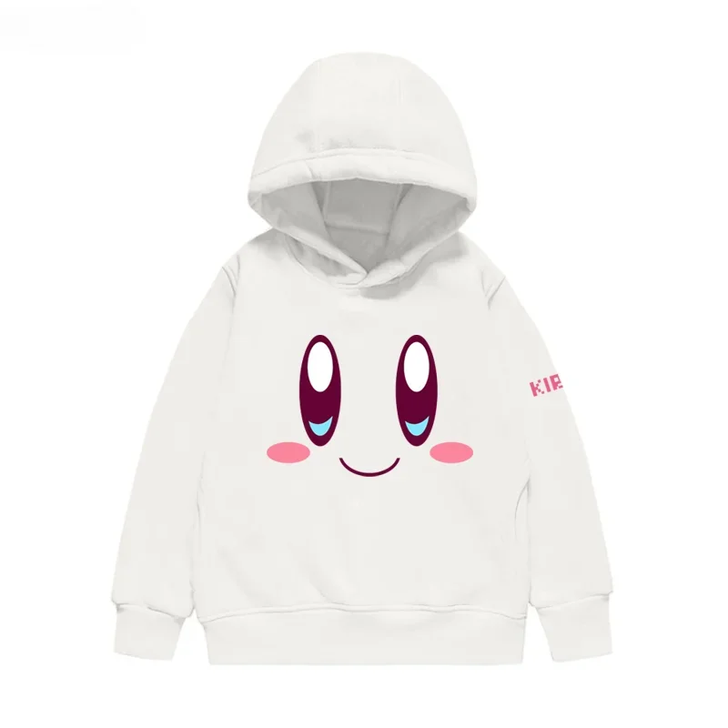 2024 Cute Kirby Hoodies Boys Clothing Kids Children's Boy's Clothing Round Neck Sweatshirt Girls Clothes 4 To 14 Years Hoodies