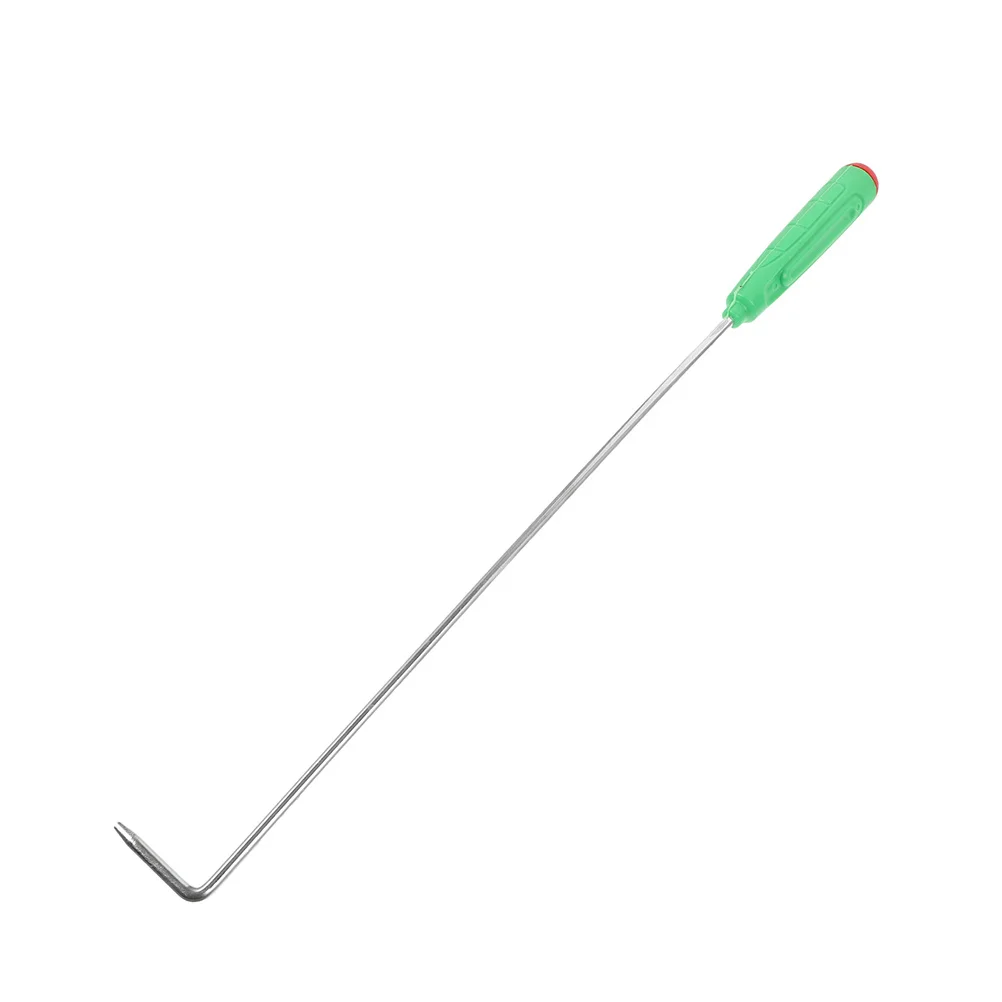 Ferramenta de pôquer de fogo de ferro portátil resistente ao calor lareira ao ar livre multi-função alça longa de metal