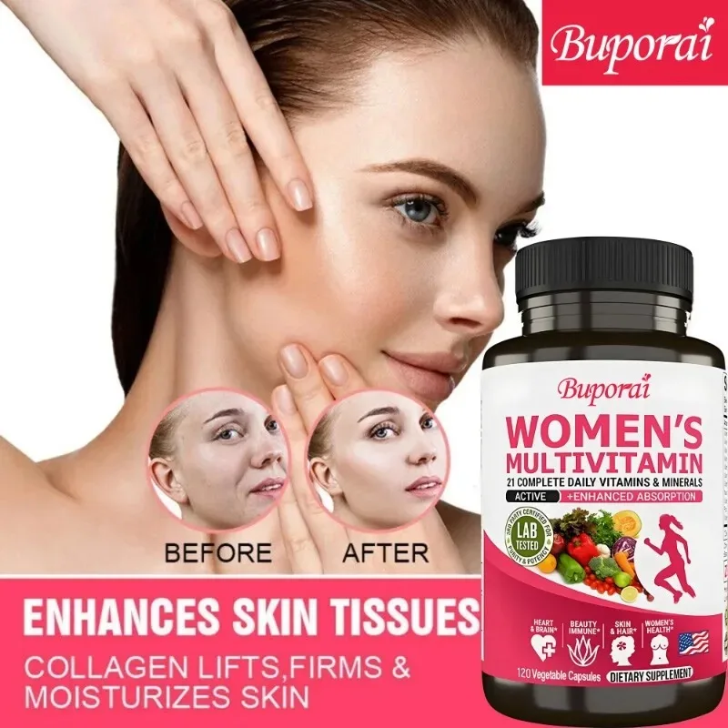 

Women's Daily Multivitamin and Multimineral Supplement -Anti-aging, Energy, Heart, Joints, Bones, Skin, Immunity, Focus