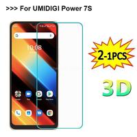 2-1PCS Tempered Glass For Umidigi Power 7S 7 Max Screen Protector Film 9H Protective Glass For UMIDIGI F3 SE F3S 6.7\