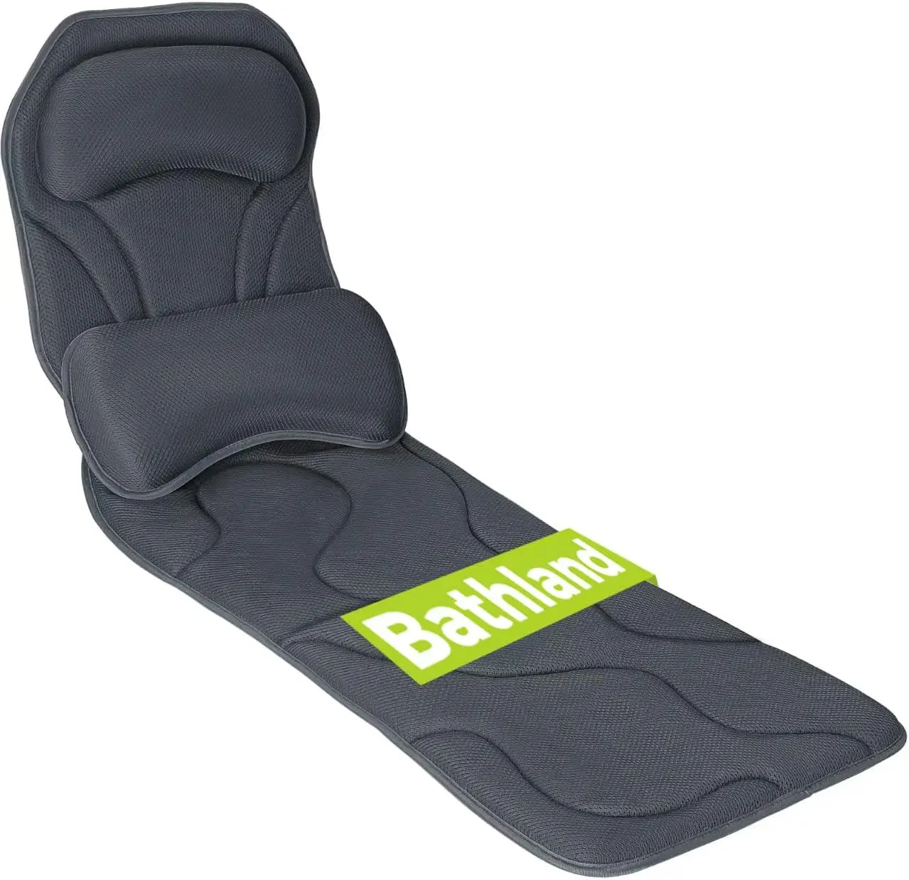 

Подушка для ванны на все тело - удлиненная и утолщенная подушка для ванны с поддержкой головы, спины и поясницы, 168 нескользящих присосок, мягкая