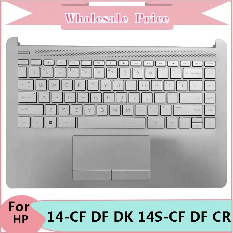 

New For HP Pavilion 14-CF 14S-CF 14-DF 14S-DF 14-DK 14S-CR 240 245 G8 TPN-I130 Laptop Palmrest Case Keyboard US Upper Cover