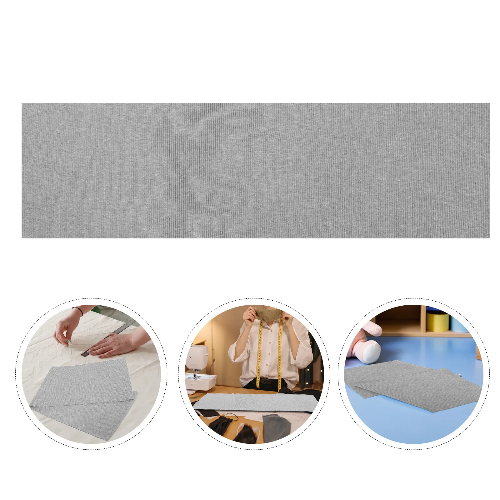 

Thick Ribbed Fabric Elastic Ribbing Material for Sweatshirt Sewing Jackets Hoodies DIY Projects Jersey Hemline Cuffs Waistbands