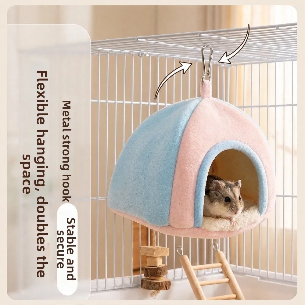 Thick Velvet Parrot Fleece Warm Nest Soft Skin-Friendly Heat-Retaining Liner Hanging Bird Bed Cold-Resistant Warmth