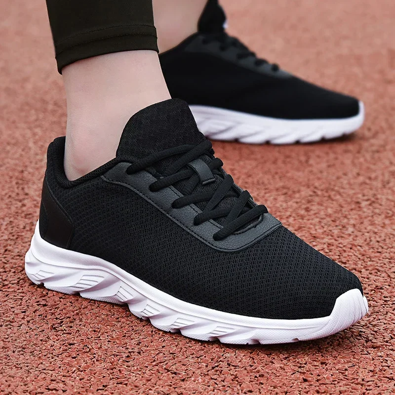 Black Breathable Casual Shoes for Man Sneakers Men Shoes Footwear Male Soft flat Walking Shoes Mocassin zapatillas de deporte