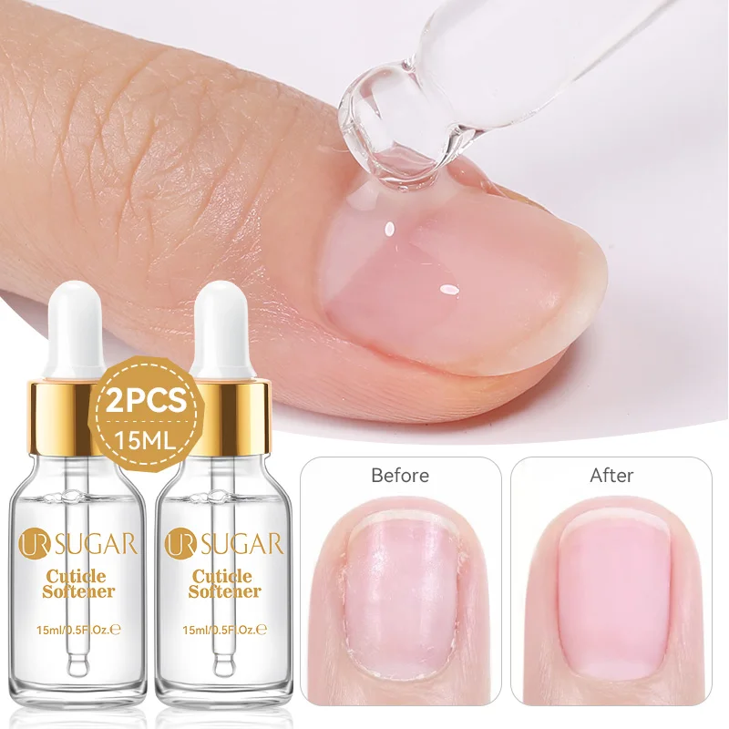 UR SUGAR 15ml Nail Soften Oil Cuticle Remover for Gel Overgrown Cuticles Soften Eliminating Exfoliant for Nails Manicure Pedicur
