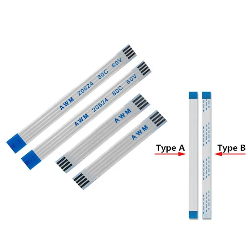 10PCS 1.0mm Pitch FFC/FPC Flexible Flat Cable A/B Type 4-20Pin 5/10/15/20cm for Precision Electronic Devices