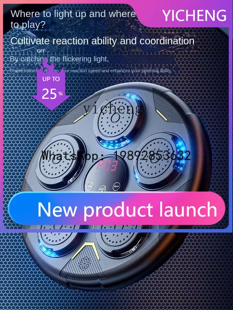 

JS6 Intelligent Music Boxing Machine Sanda Training Reaction Trainer Wall Target Children Adult Home Use Fight Electronic